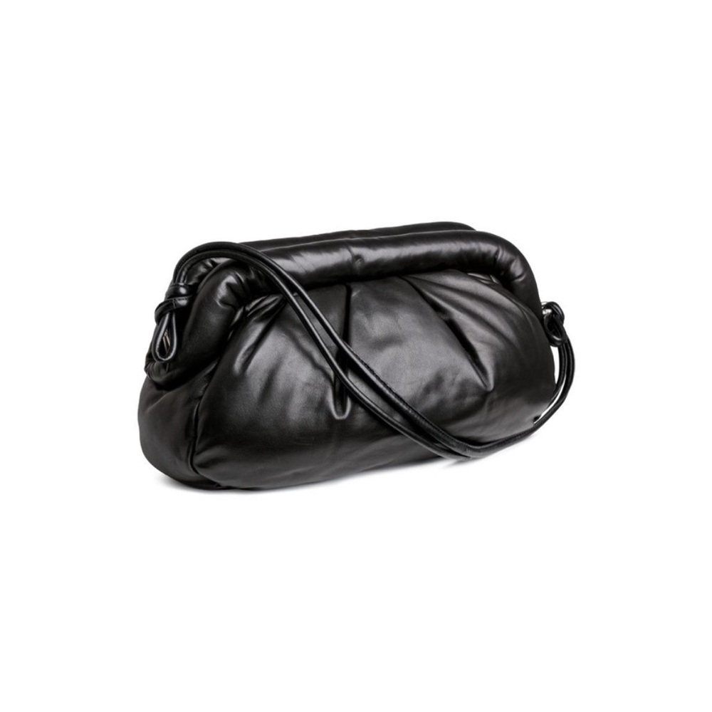 H&M STUDIO COLLECTION BK Lambs Leather X large size Shoulder Cross Body onHOLD - Picture 10 of 11